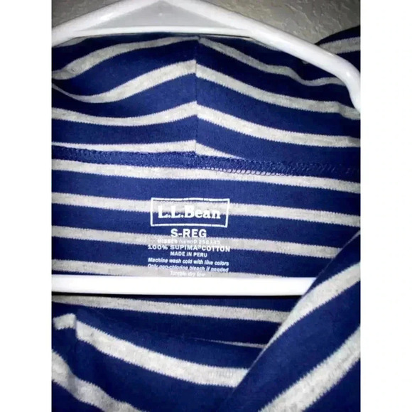 LL Bean Womens Cowl Neck Striped Sweater - Picture 4 of 5